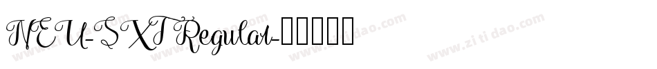 NEU-SXT Regular字体转换